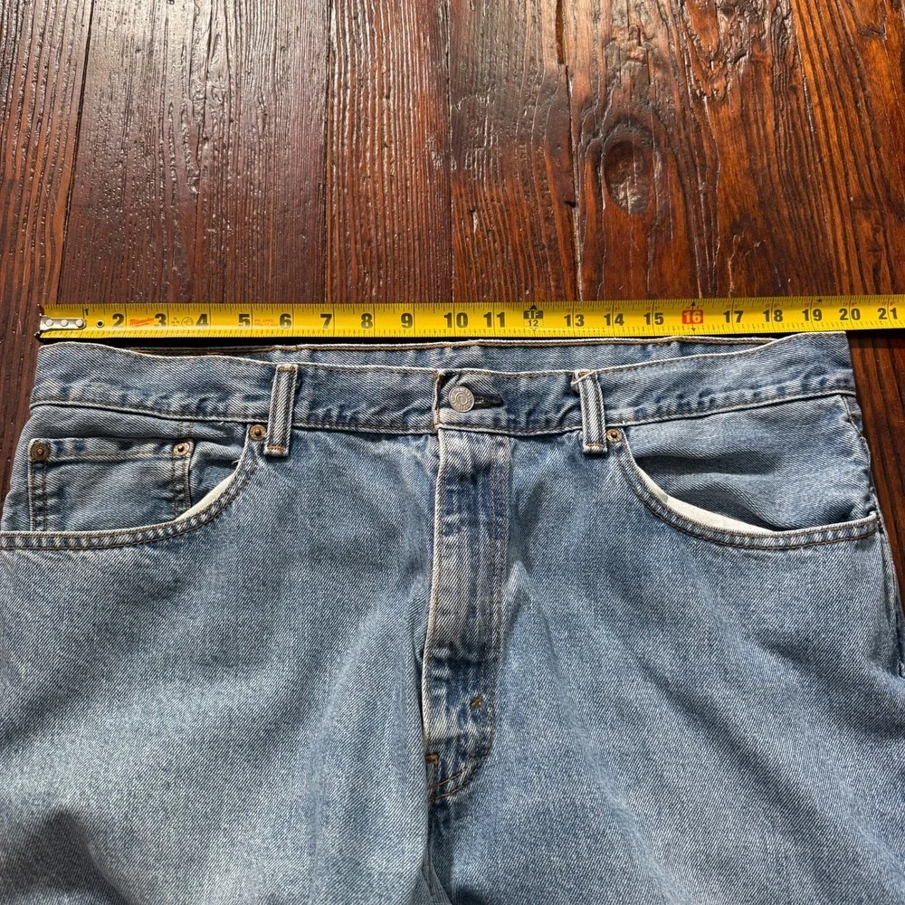 Vintage Levis 560 Jeans Mens 38x32 Blue Loose Fit Tapered Distress‎ Fade 90s Y2K